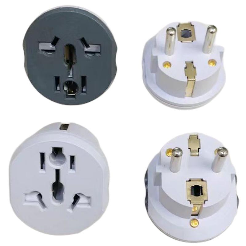 Reiner Kupfer 16A Hochstrom-Umwandlungsstecker: AU/US/UK zu EU/FR/DE/KR Steckdosenadapter