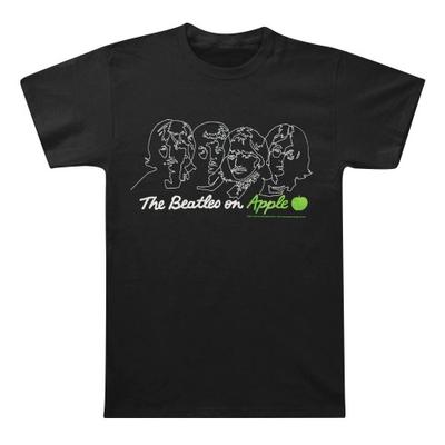 The Beatles Unisex Adult On Apple Back Print T-Shirt