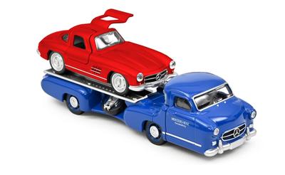 NOREV Mini Car Mercedes Benz Transporter Benz 300SL Komplekts 1/64 [Prece]