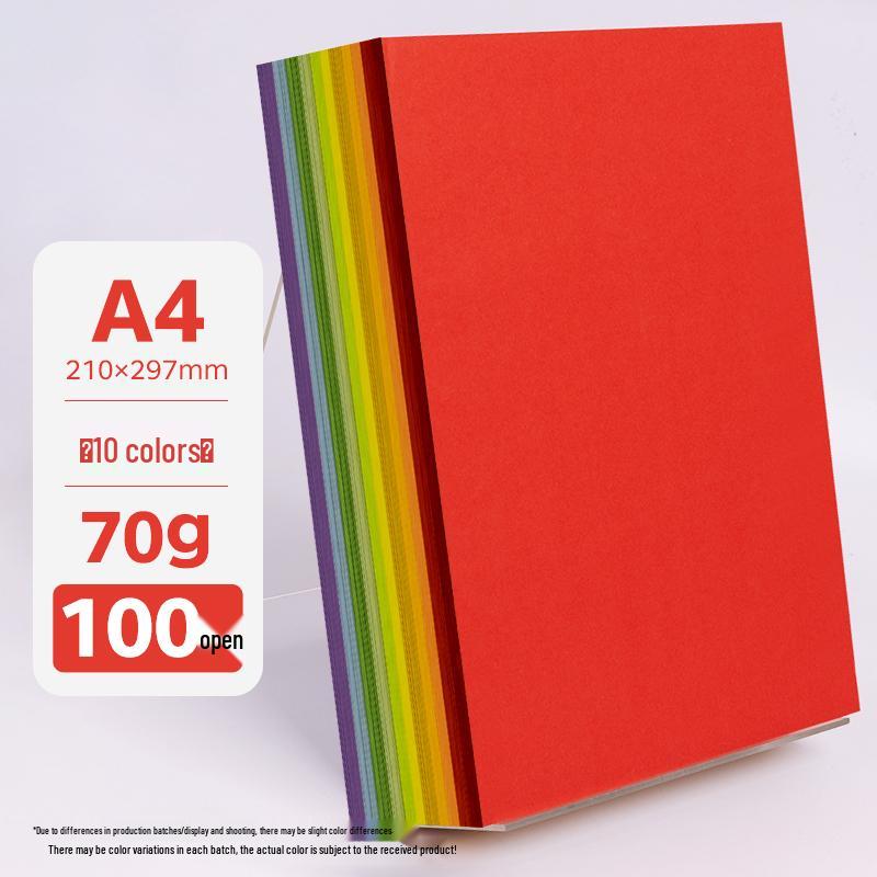 A4 Assorted Color Thickened Origami Paper 80g/120g/150g - Pink, Red, Blue