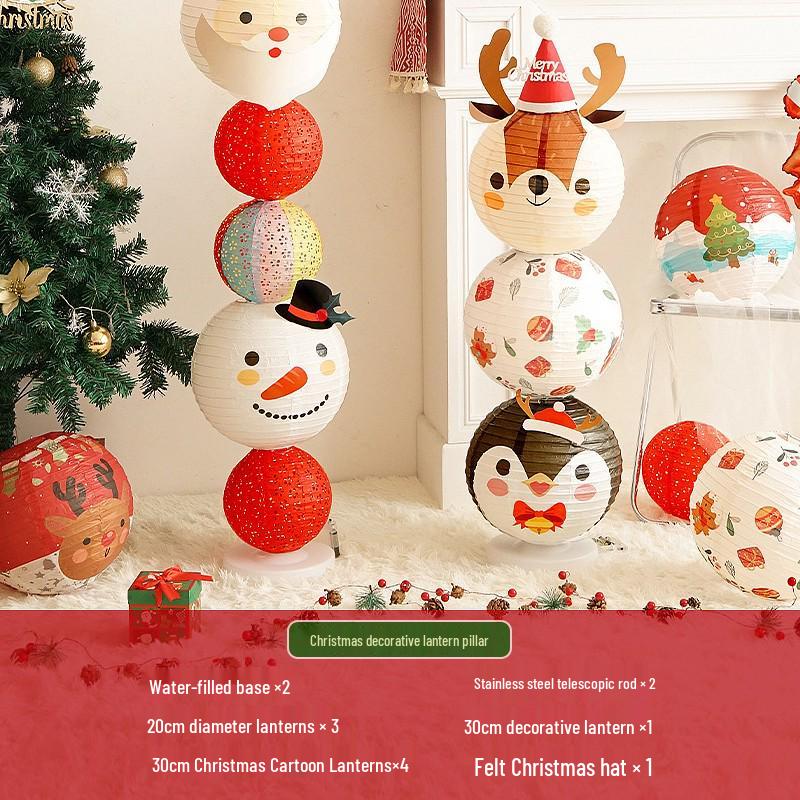 Christmas Lantern Ornaments for Mall and Store Window Displays