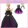 Elegante Vestido de Vampiro de Inspiração Europeia Para Meninas Perfeito Para o Halloween Ou Cosplay