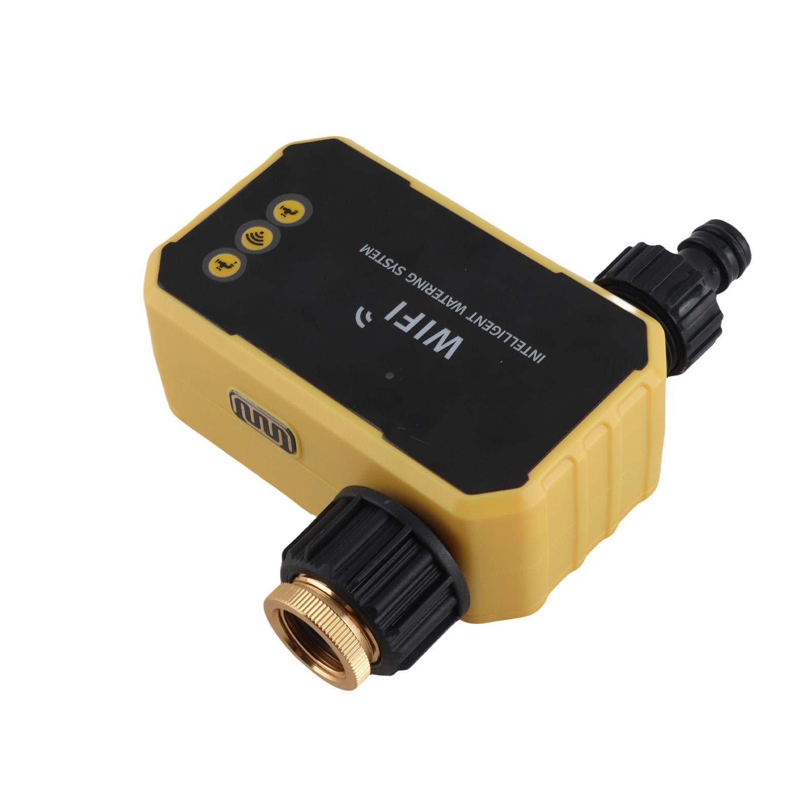 

WiFi таймер полива с солнечной панелью Умный таймер для дождевателя Автоматический контроллер полива с приложением для садового шланга