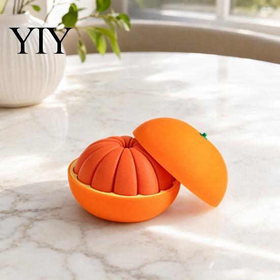 Orange Fidget Toy 3D Printed Toy, Stress Relief Simulated Fake Fruit Model Decoration Ornament for Home Office Desk