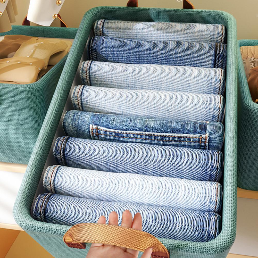 Folding Fabric Storage Case Large Capacity Wardrobe Storage Bin With Handle For Basement China Mainland