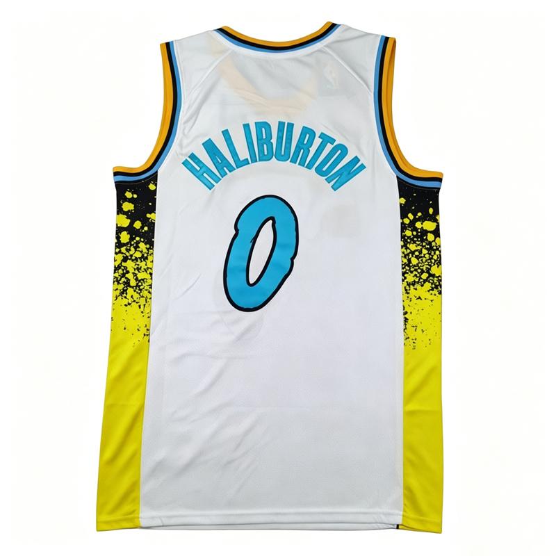 Maillot de Basketball Homme 2026 Tyrese Haliburton Pascal Siakam Cousu Rétro Taille S-2XL