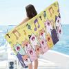 Funny Cat Microfiber Beach Towel, Quick Fast Dry Lightweight Durable Soft for Travel Swimming Bath Yoga Picnic Summer Gift