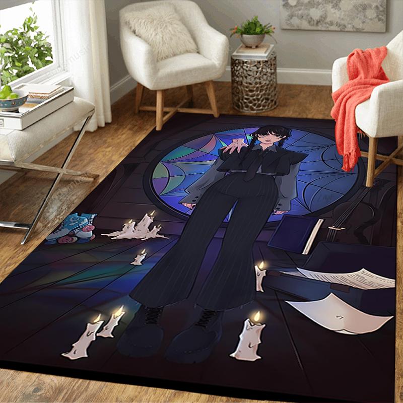 1Pc Gothic Witch'S Ritual Rug, Office Carpet Indoor Outdoor Doormat, Non-Slip, Comfortable, Living, Christmas Halloween, Xmas Gift N1396