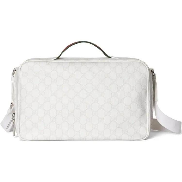 

Gucci GG Adjustable Shoulder Strap Canvas Storage Bag Medium Unisex bags White 799872-FADRV-9051 Basic Set (Bag+Dust Bag)