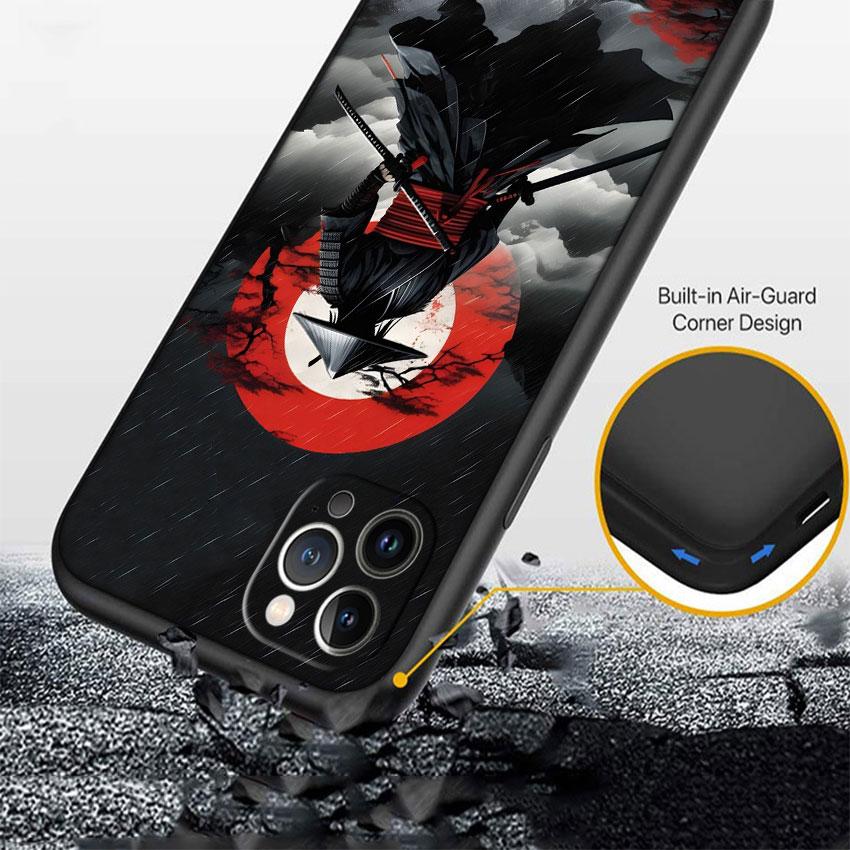MY17 Japan Samurai Mask Phone Case for Samsung Galaxy A11 A12 A13 A15 A52S A53 A55 A56 A70 A71 A72 A73 F06 F16 F56 S10 Plus S10e