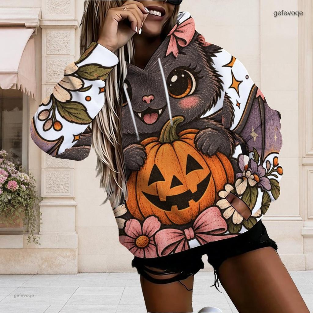Plus Size Womens White Drawstring Hooded Sweatshirt Long Sleeve Loose Soft Casual Leisure Street Daily Top