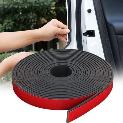 Rubber Weather Stripping Seal Strip for Doors/Windows Waterproof Self-Adhesive Weatherstrip Soundproofing Solid Rubber Strip