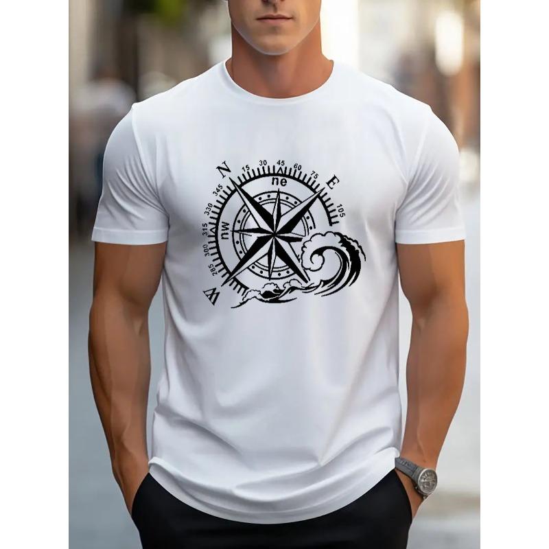 Evropské velikosti Pánské tričko Pohodlné kulatý výstřih Ležérní Krátký rukáv Měkké Prodyšné Horní díl Pánské oblečení Tričko Letní Jarní Streetwear