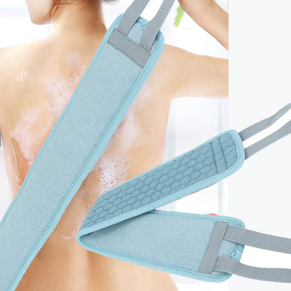 Long Household Exfoliating Back Bath Scrubber Double sided Shower Cleaning Tool Bath Foam Towl