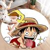 One Piece Monkey D Luffy Round Area Rug Carpet Rug For Living Room Bedroom Sofa Playroom Decor Nonslip Floor Mat