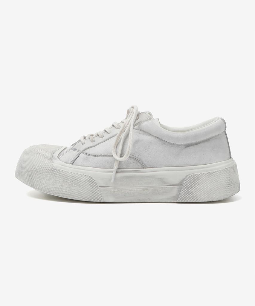 Wetheroad Wtrd3141 Bread Dirty Scratch Preppy Sneakers White