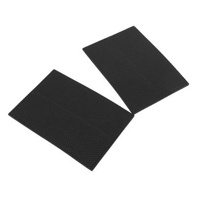 Pack of 4 Black Non-Slip Self Adhesive Rubber Pads Furniture Floor Protector for Sofa Desk Chair with Material for Wooden Floor and Wall