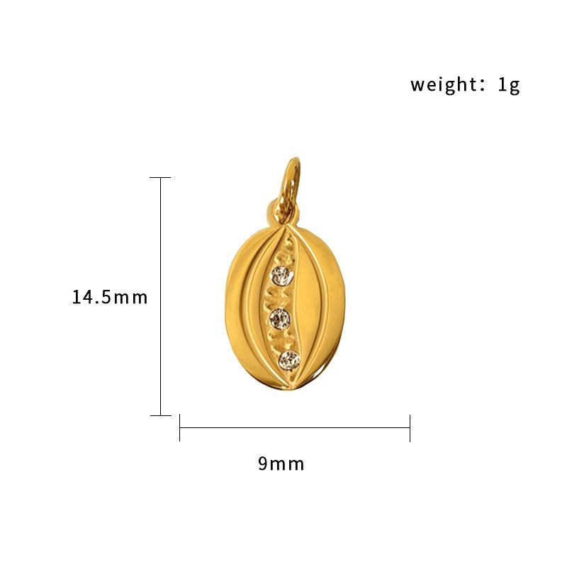 Halloween Ghost Pumpkin Spider Pendant 18K Gold Plated Stainless Steel Jewelry Diy Accessories