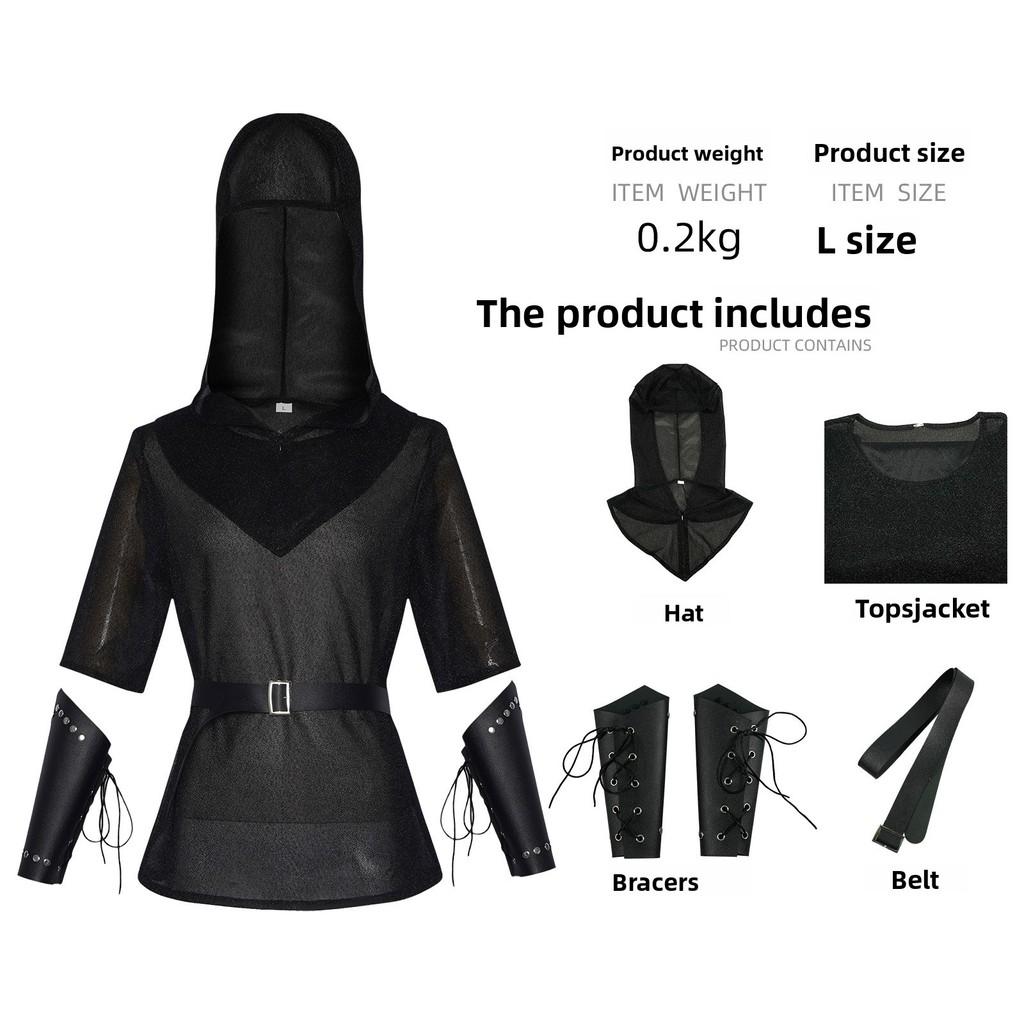 Ritter Kostüm Cosplay Hoodie Für Halloween Bühnenauftritt Aus Polyester Material