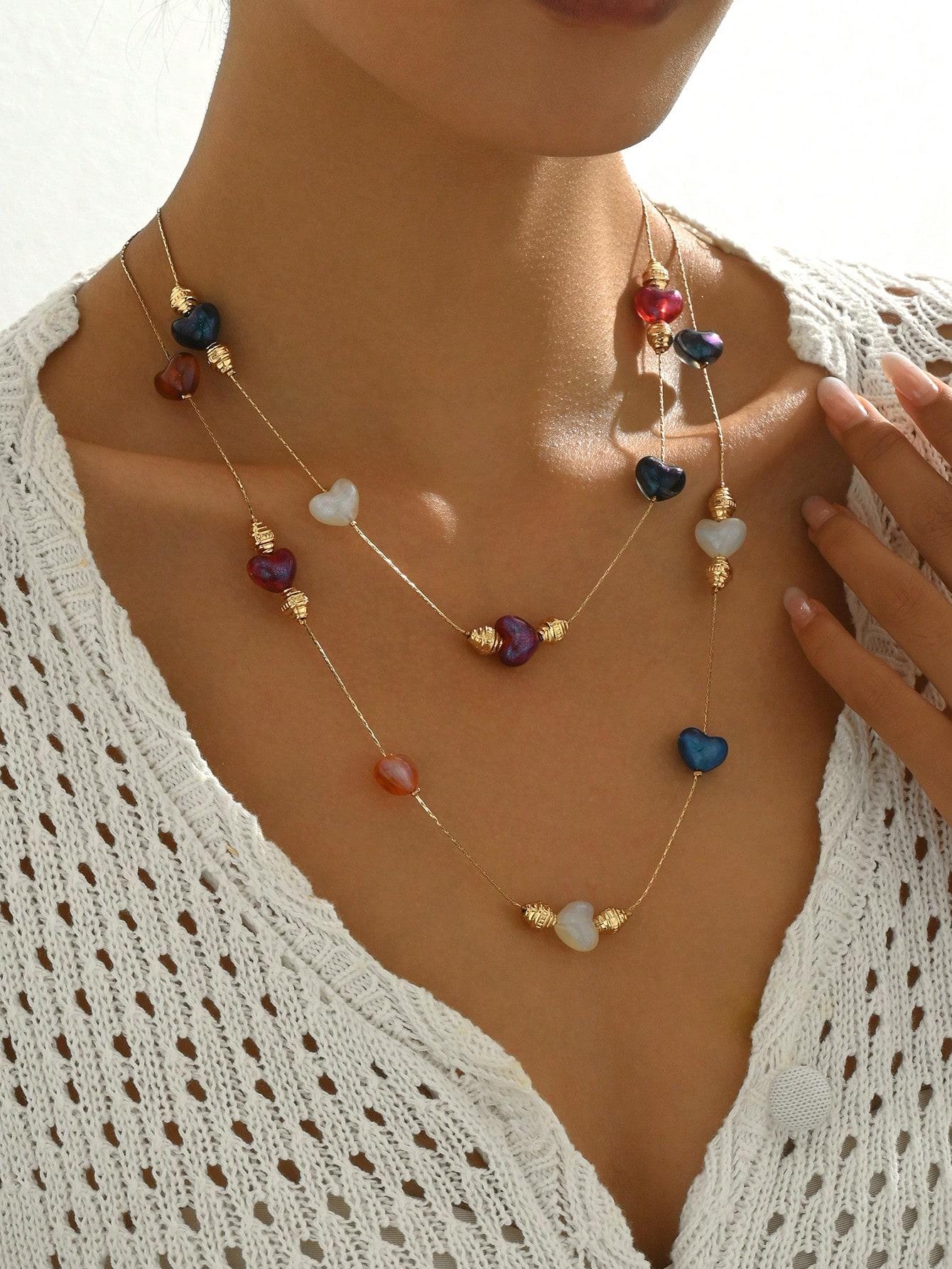 

Модное ожерелье для женских украшений разноцветный