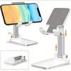 2026 Latest Double Folding Phone Holder Fully Adjustable Desktop Phone Holder with All Phones 10.16-25.4 Cm Cell Phone/Tablet