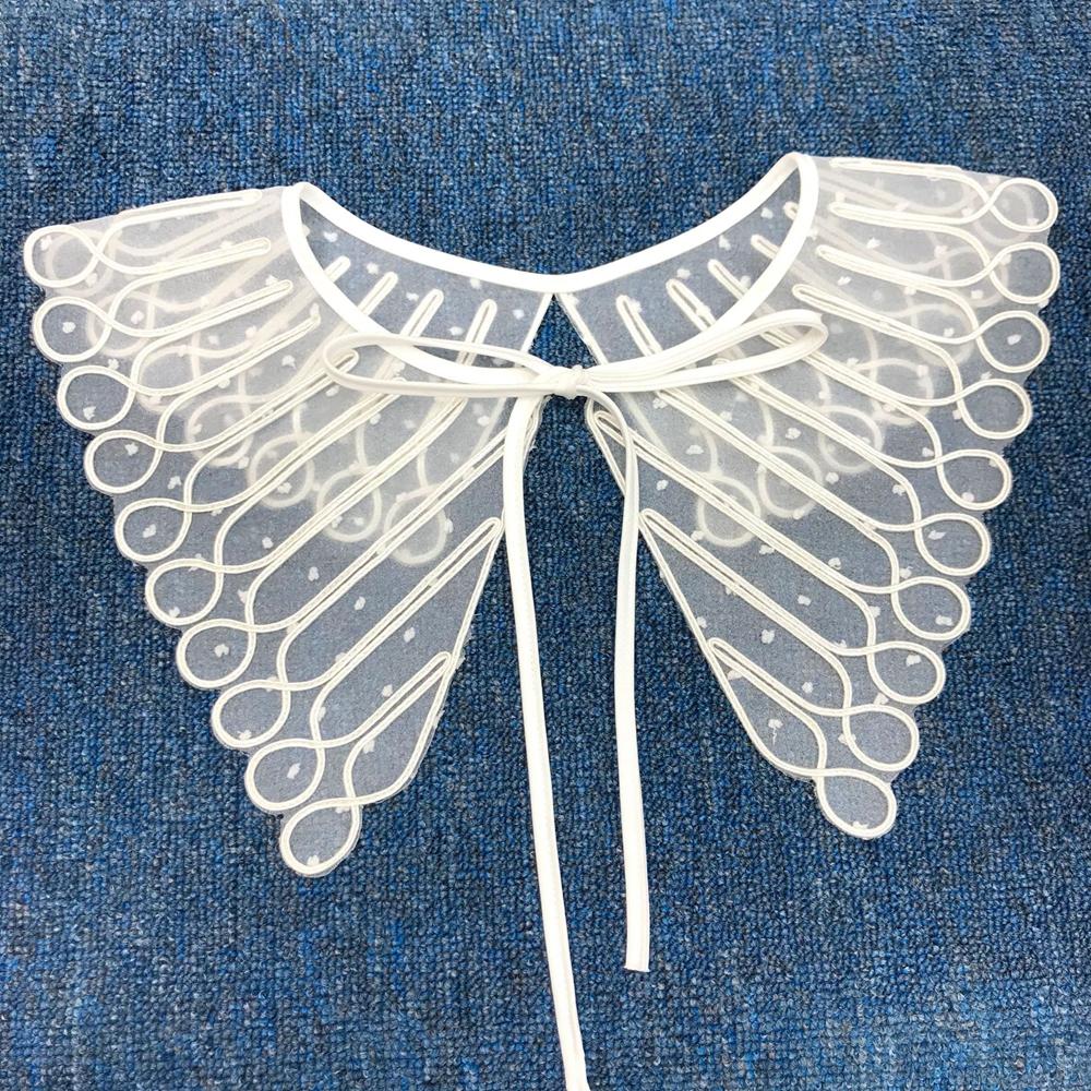 Lace Embroidered Shawl Hollow Applique Apparel Sewing Clothing Decoration Fake Collar Lace Neckline