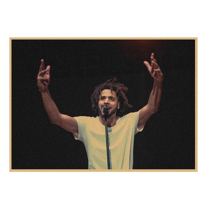 J. Cole & Lamar Rap Hip Hop Kraft Paper Wall Mural 491