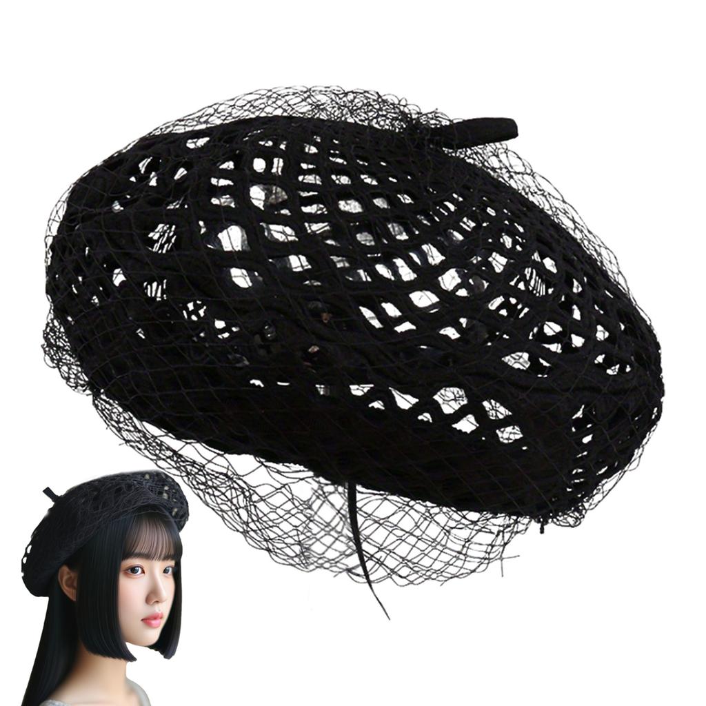 Summer Beret Caps for Women Breathable Mesh Design Solid Color Beret Ideal Gifts for Friends Family