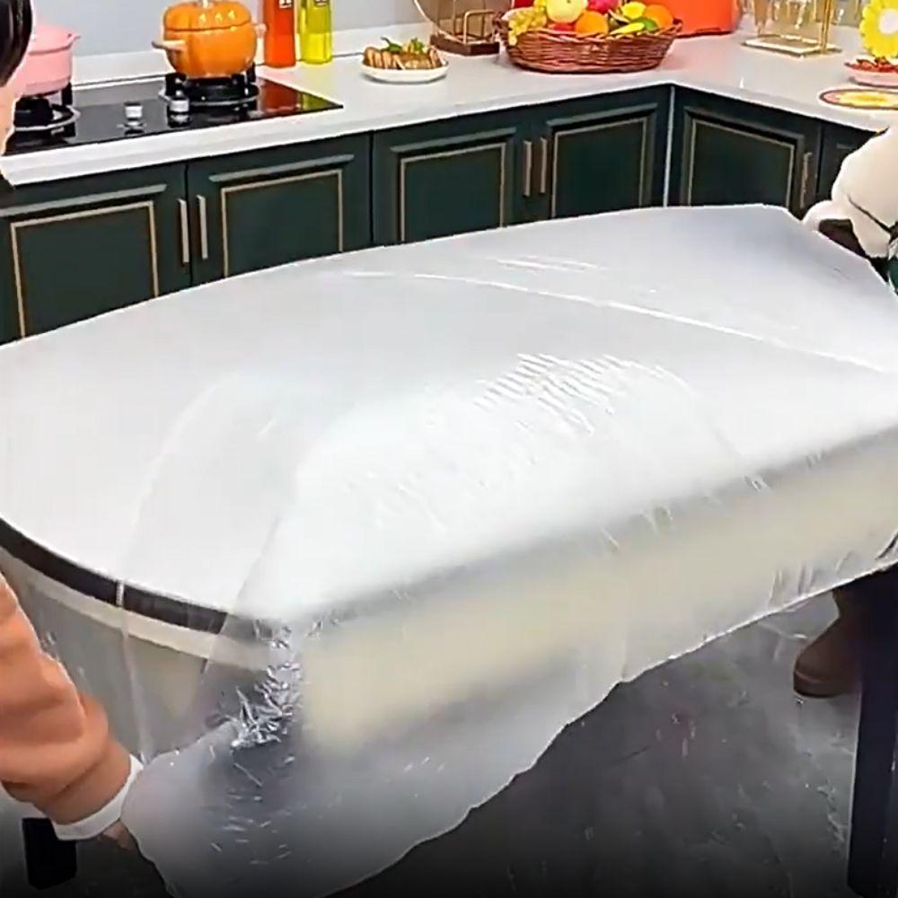 10Pcs/Pack Round/Rectangular Universal Table Cover Elastic Hem Table Protector  Restaurant