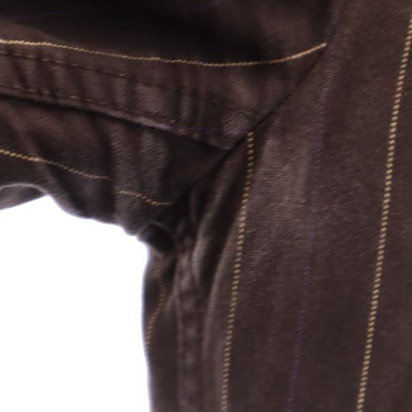 Paul Smith JEANS Gestreifte maßgeschneiderte Jacke L Braun Herren Gebraucht