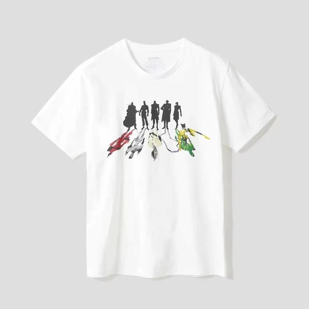 

2025 Summer Limited Edition Collection JoJos Bizarre Adventure Stardust Crusaders T-Shirt Cotton Short Sleeve Cost-effective Top 4XL