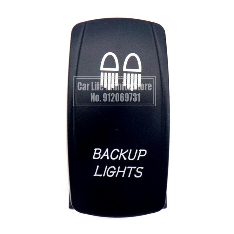 

12V 24V 20A Автомобільний човен Перекидний перемикач Водонепроникний синій світлодіодний ліхтар 5/7Pin ON-OFF SPST для морських квадроциклів Авто вантажівка Trailer RV