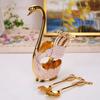 European Coffee Spoon Fruit Spoon Fork Set Household Ornament Fashion Fruit Cute Swan Dessert Spoon Tableware