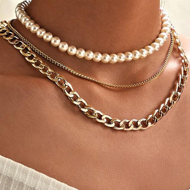 Jemné perlové květinové mašličkové choker náhrdelníky Dlouhý řetízek s přívěskem perlového srdce ve zlatém tónu Náhrdelníky s přívěskem mince Pro stylové šperky Ženy Elegantní Květinové náhrdelníky