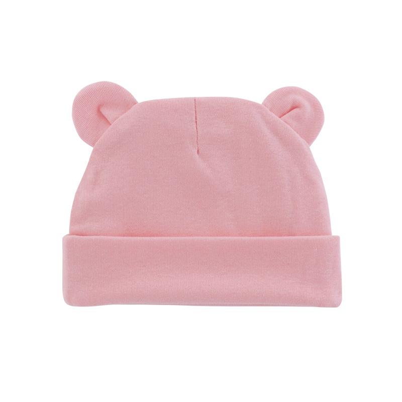 Soft Newborn Hat Baby Beanie Cotton Infant Bonnet Baby Cap for Girls Boys Kids Hats Newborn Photography Props Accessories 0-12M