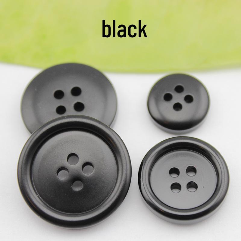 Resin Matte Double-Sided Button Wool Trench Coat and Suit Trousers.