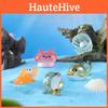 Adorable Resin Ocean Animal Figurines With Cute Cartoon Designs Including Whale Jellyfish Hermit Crab And More
