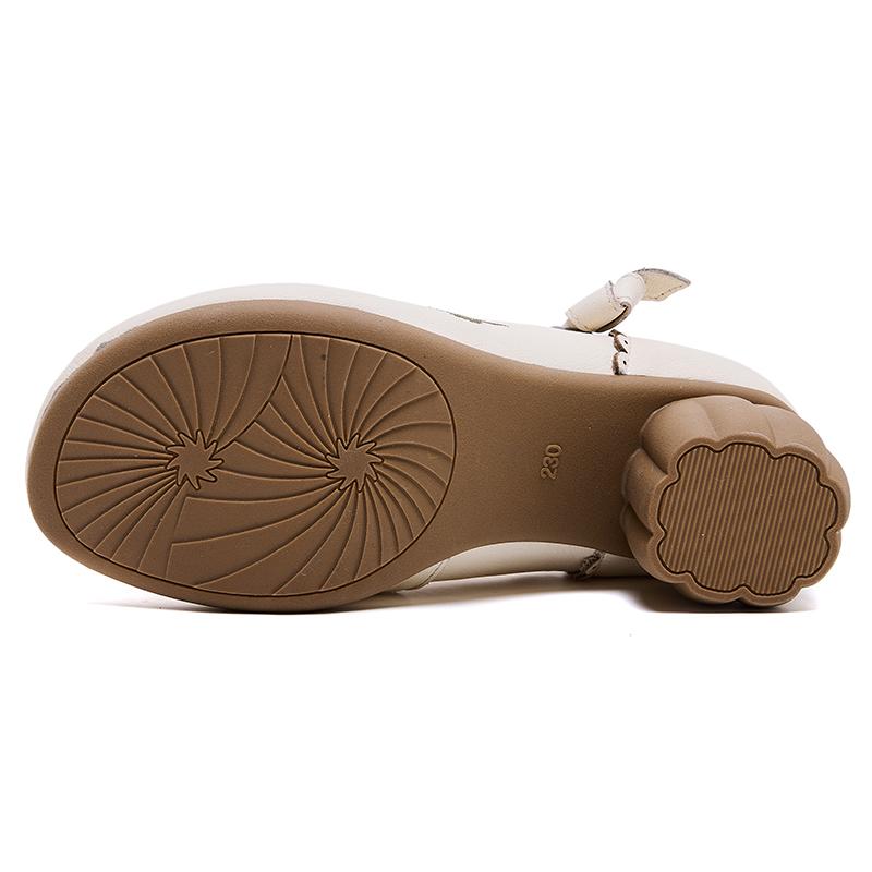 Fashion GKTINOO 2025 Spring Flower Genuine Cow Leather Shoes Women Shoes Elegant Fashion Shoes Woman Retro Handmade Shoes High Heels