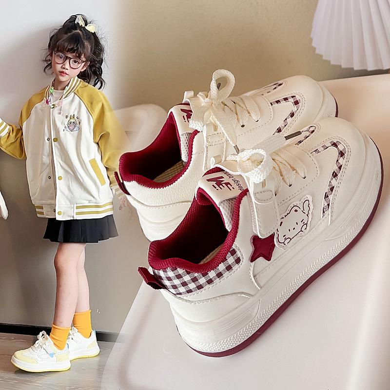 Korean Style Women's White Thick-Soled Shoes - 2026 Trendy Lightweight Sportswear