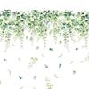 Wall Sticker Fine Workmanship Bright Color Green Plant Pattern Wall Decals for Home Living Room Decoration