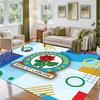 Blackburn Rovers Football Design Crystal Velvet Rug Soft Decorative Mat for Bedroom Entrance