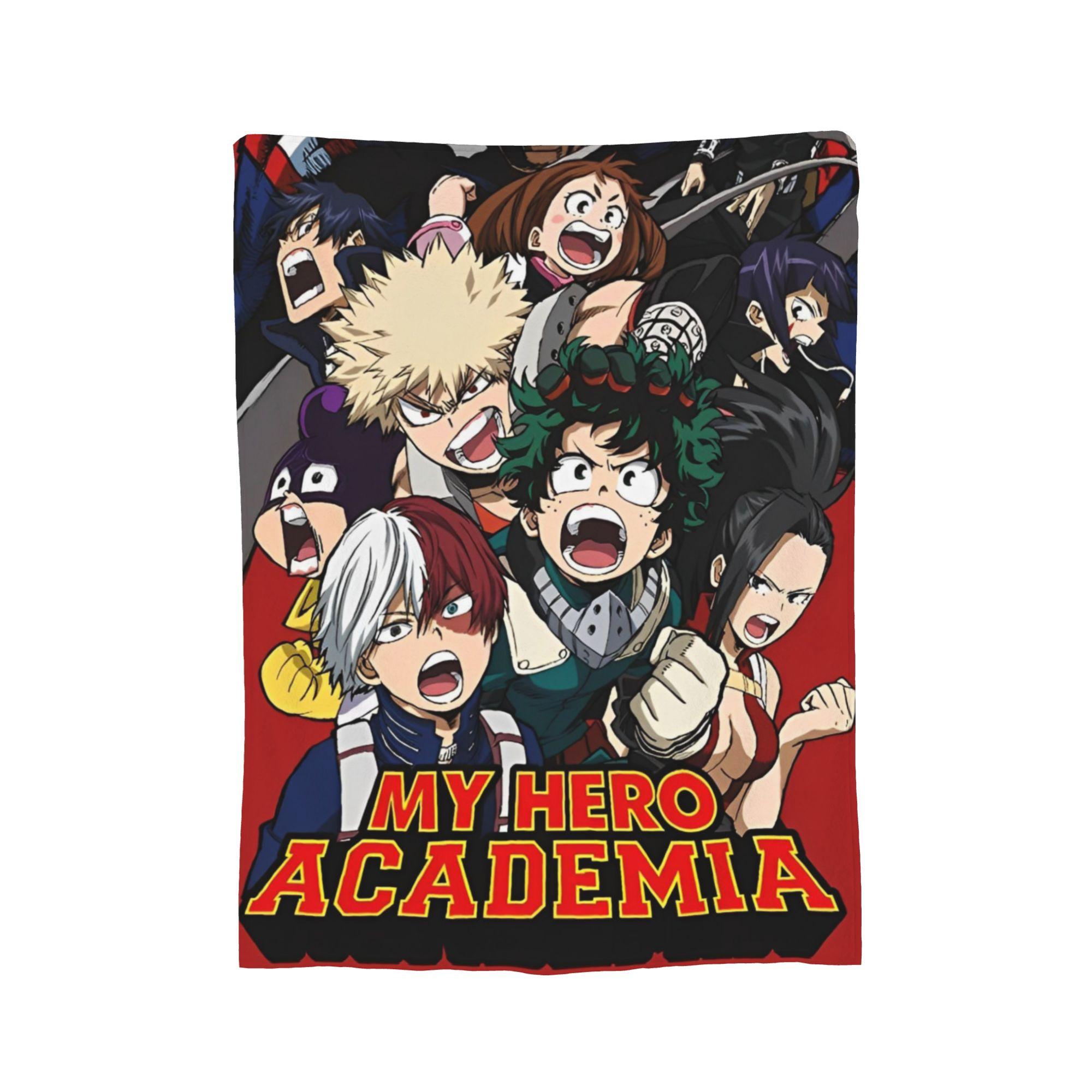

My Hero Academia Blankets Flannel Anime Super Soft Throw Blanket for Car Sofa Couch Bedroom Quilt 100x150cm