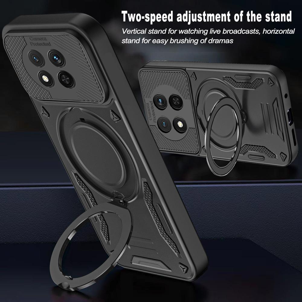 Magnetic Case For Honor Magic7 Lite 5G / X60 Pro 5G / X9c 5G Shockproof TPU + PC Phone Back Cover with Kickstand