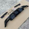 Fit for BMW 3 Series 20-22 G20/G28 Gloss Black Carbon Fiber Rear Diffuser with Dual Vertical Lights.