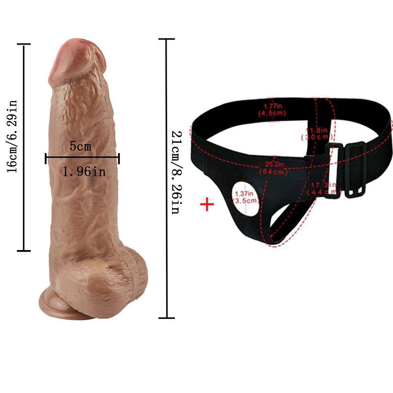 Dildo MoDi Realistic Strapon Dildo Penis Sexuální hračky pro dospělé Pro ženy Lesbické Muži Gay 18+