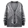 Unisex Halloween Jacquard Knit Cardigan Sweater