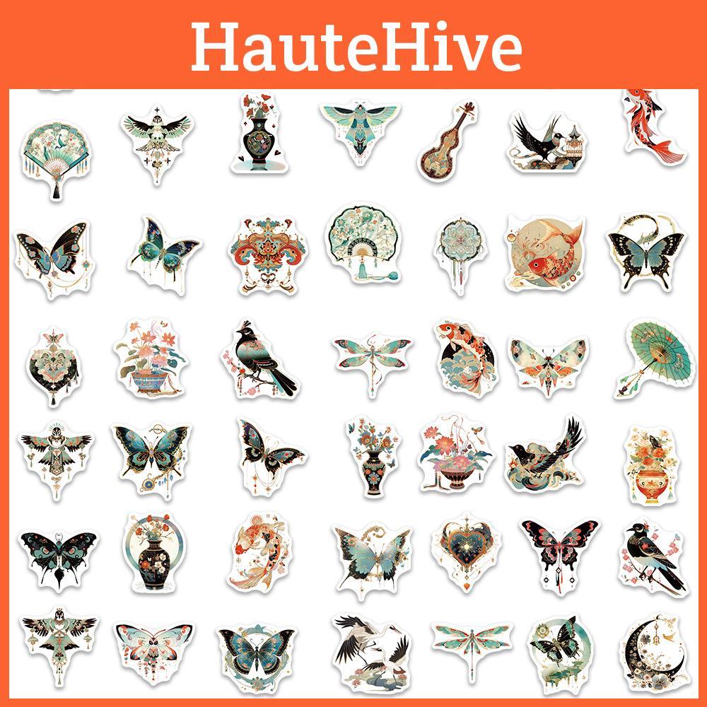 High-quality Waterproof Stickers 50 Sheets Of Retro Style Graffiti For Guitar Notebook And Luggage
