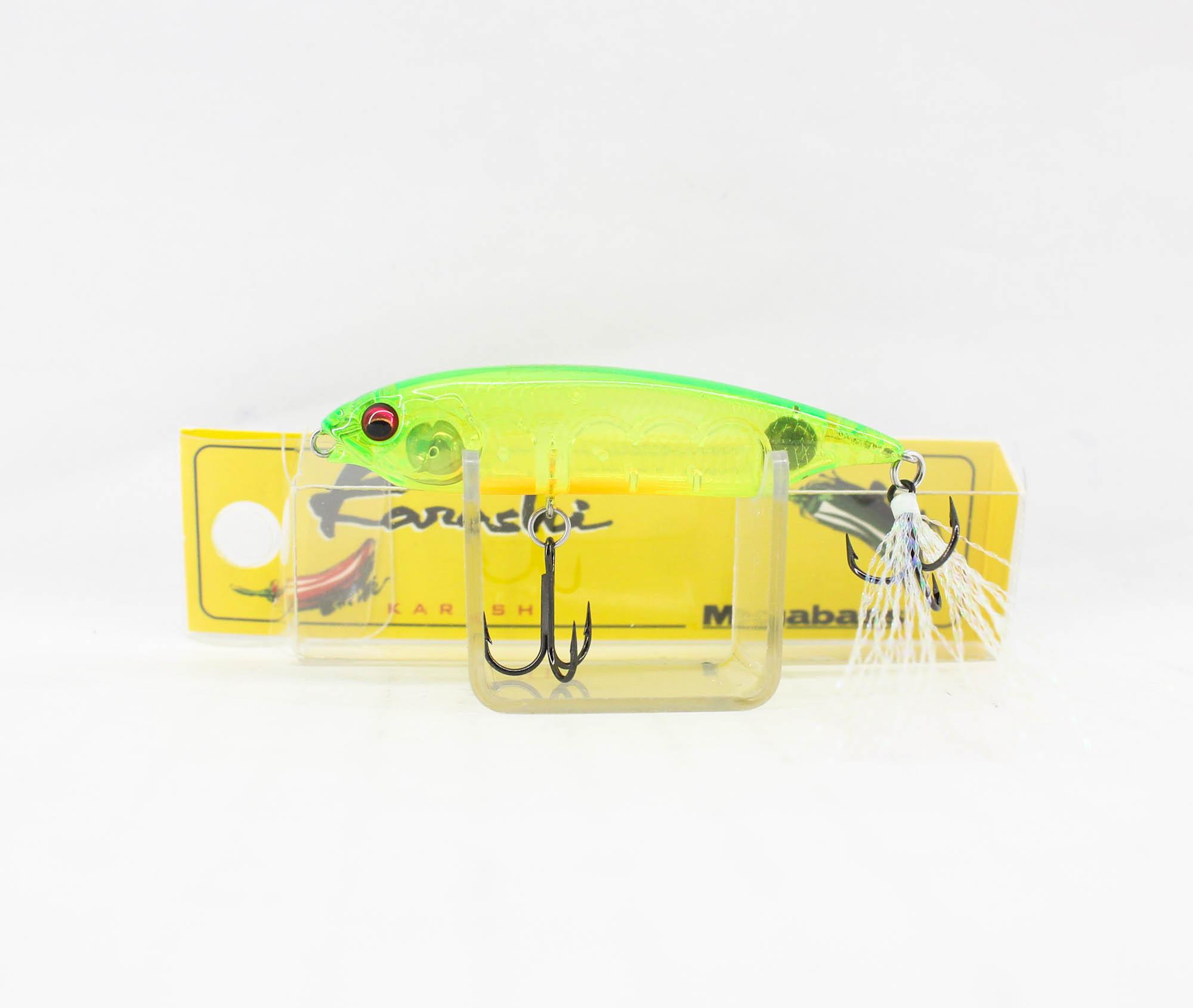 

Таблица тонущих приманок Megabass Karashi без губ GP Clear Lime (6647)