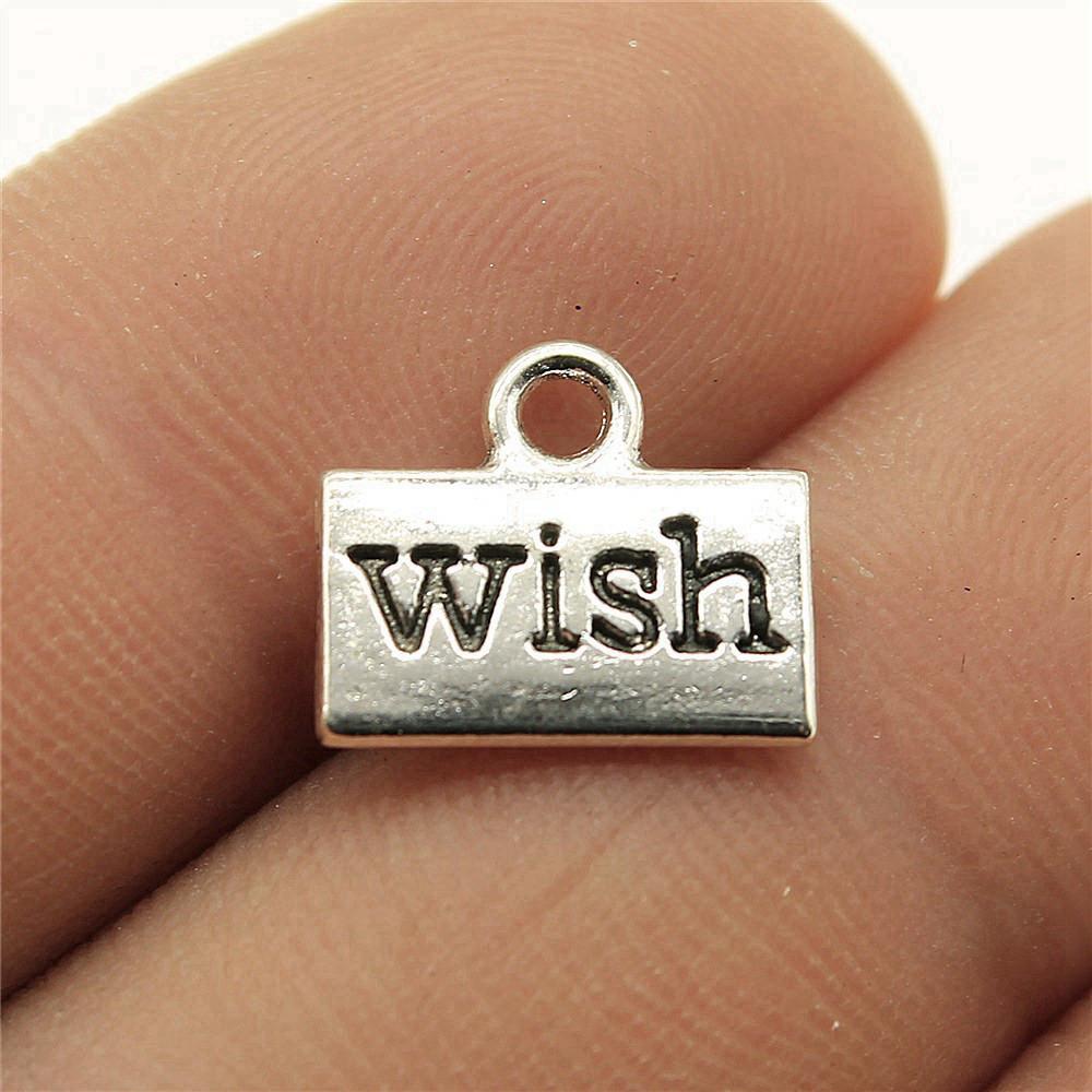 Charms Rectangle Tags Badges Friendship Pendants Minimalist Jewelry Components QC104