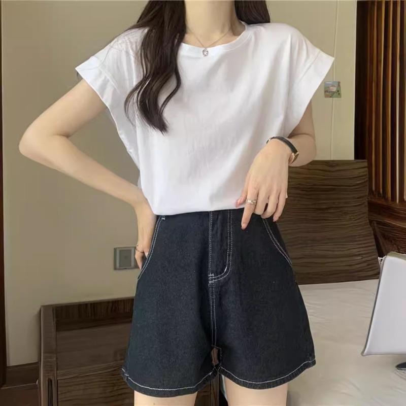 Design sense Xiaofei sleeve T-shirt women's summer new loose outer wear bottoming shirt short-sleeved T-shirt WYP-9994#